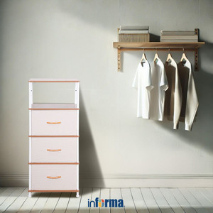 [EZO.0602384] Informa Fumiko Laci Penyimpanan 5 Tingkat - Krem Beige Laci Kabinet Serbaguna Cabinet Penyimpanan Indoor Multifunctional Drawer Storage Furniture Rumah