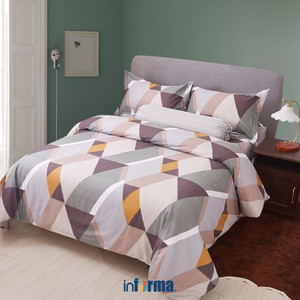 Informa - Linotela 120X200 Cm Set 5 Pcs Seprai Single Katun Goldie