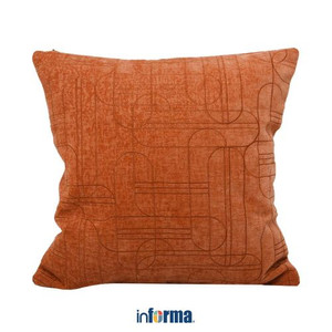 Informa - Informa 45x45 Cm Sarung Bantal Sofa Heritage - Orange
