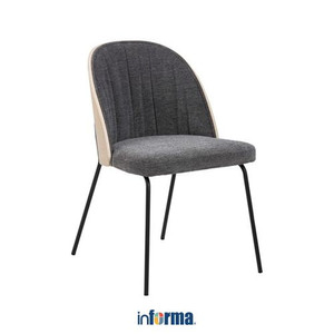Informa - Scandia Kursi Makan - Abu-Abu