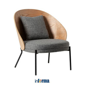 Informa - Informa Sawara Kursi Lounge Natural - Abu-Abu