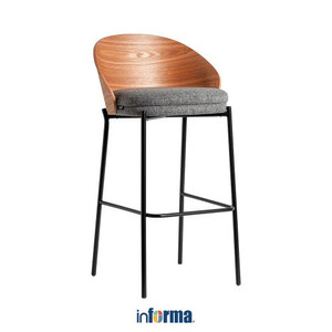 Informa - Informa Sawara Kursi Bar Natural - Abu-Abu