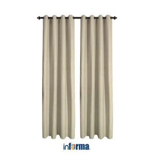Informa - Gorden Blackout 135x250 Cm Set 2 Pcs Coat Linen - Krem