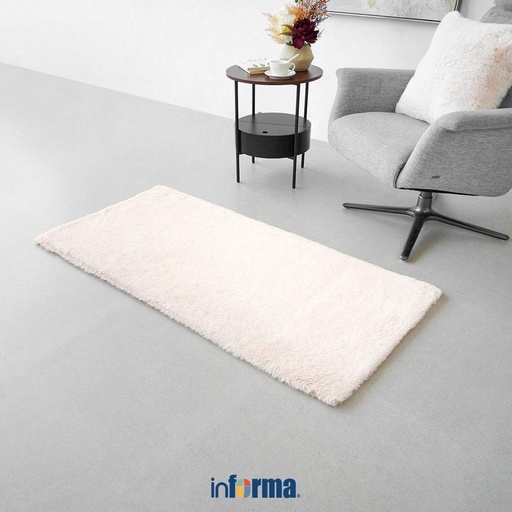 [EZO.0605273] Informa Karpet 70X150 cm Frosty Faux Fur - Krem Alas Lantai Ruangan Permadani Aesthetic Furniture Indoor Carpet