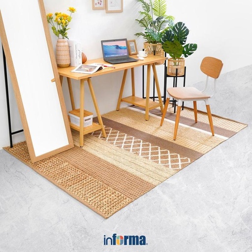 [EZO.0602444] Informa - Informa 160x230 Cm Alas Lantai Solano - Ivory