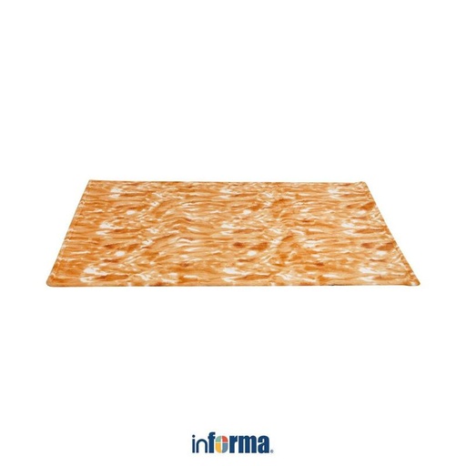 [EZO.0603708] Informa 120X170 Cm Karpet Embossed Faux Fur - Cokelat