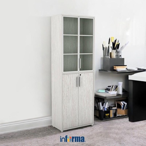 [EZO.0603389] Informa - Sieben I I Lemari Arsip Kantor 4 Pintu Wood 220Gv