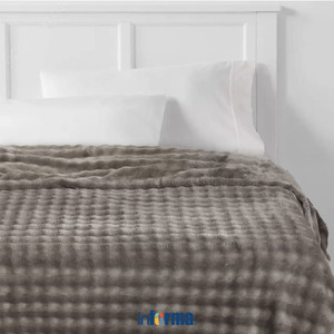 [EZO.0602068] Informa 240X220 Selimut Polyester Willow - Abu-Abu Cinder Blanket Kain Penghangat Tubuh Aksesoris Tempat Tidur Bedroom Accessories Perlengkapan Kamar Tidur