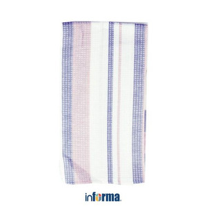 Informa Set 2 Pcs Kain Lap Dapur Stripe - Abu-Abu/Pink