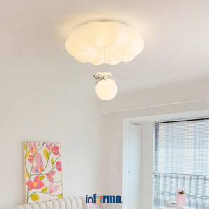 [EZO.0602097] Informa Mikha Lampu Langit-Langit - Putih Lampu Plafon Ruang Tamu Kamar Tidur Ceiling Light Penerangan Rumah Dekorasi Interior