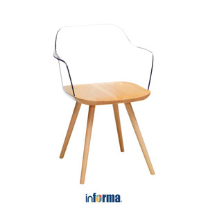 [EZO.0602338] Informa Sahiro Kursi - Cokelat Natural Multipurpose Chair Kursi Makan Cafe Restoran Tempat Duduk Serbaguna Balcony Chair Furnitur Rumah