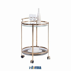 Informa - Troli Dapur - Newton Troli Dapur Marble - Hitam