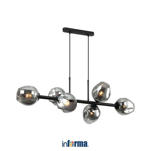 [EZO.0600750] INFORMA HANS LAMPU GANTUNG HIAS 6L - HITAM