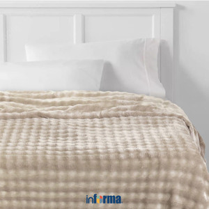 [EZO.0602070] Informa 240X220 Selimut Polyester Willow - Cokelat Oxford Tan Blanket Kain Penghangat Tubuh Aksesoris Tempat Tidur Bedroom Accessories Perlengkapan Kamar Tidur