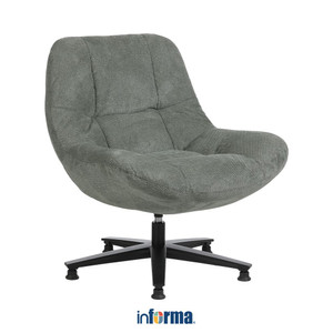 [EZO.0602851] Informa Lenon Kursi Lounge - Abu-Abu