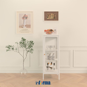 [EZO.0602249] Informa Lanvin Kabinet 1 Pintu - Putih Lemari Kabinet Office Cabinet Penyimpanan Indoor Furniture Kantor Sekolah