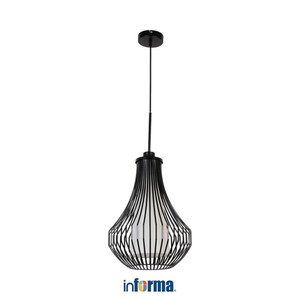 [EZO.0602089] Informa 30X40 cm Geneve Lampu Gantung Hias - Hitam Hanging Lamp Decorations Lighting Plafon Light Decoration Lampu Langit Langit Dekorasi Interior Ceiling Light Home Decor
