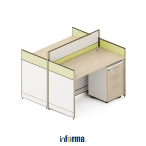 [EZO.0600984] INFORMA MONT MEJA KANTOR EKSTENSI 2S - HIJAU MUDA