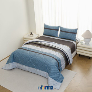 [EZO.0601114] Informa Seprai Microfiber Urban Sprei Motif Seprai Aesthetic Seprei Sheet Set Bed Sheet Aksesoris Tempat Tidur Set Sarung Bantal Sarung Guling