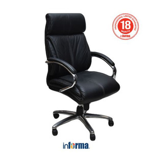 [EZO.0601147] INFORMA ULYSSES KURSI KANTOR SANDARAN TINGGI - HITAM