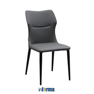 [EZO.0602620] Informa Hensley Kursi Makan - Abu-Abu Dining Chair Tempat Duduk Ruang Makan Kursi Kafe Restoran