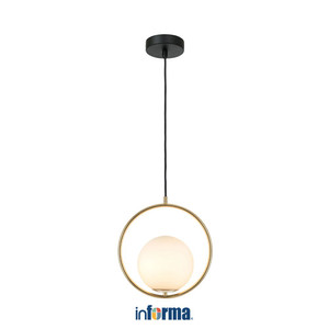 [EZO.0602263] Informa Hanne Lampu Gantung Round - Bronze Hanging Lamp Lighting Plafon Light Lampu Langit Langit Ceiling Light