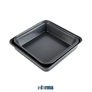 Informa - Cooking Color Set 2 Pcs Loyang Kue - Abu-Abu