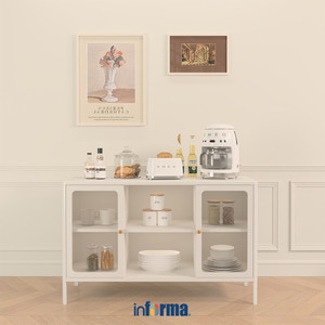 [EZO.0602248] Informa Lanvin Kabinet 2 Pintu - Putih Lemari Kabinet Serbaguna Cabinet Penyimpanan Indoor Furniture Rumah
