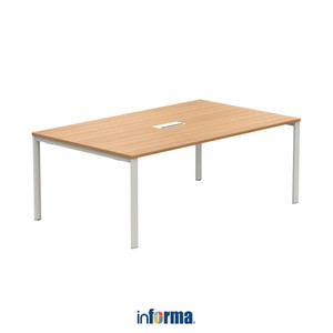 [EZO.0605848] Informa Sieben Meja Rapat 2012 Va - Cokelat Meeting Table Meja Kerja Panjang Ruang Rapat Furnitur Kantor