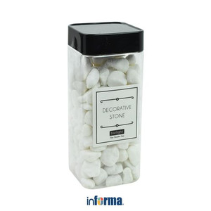 INFORMA - BATU DEKORASI - DECORATIVE STONE 7CT 6X6X16CM WHITE