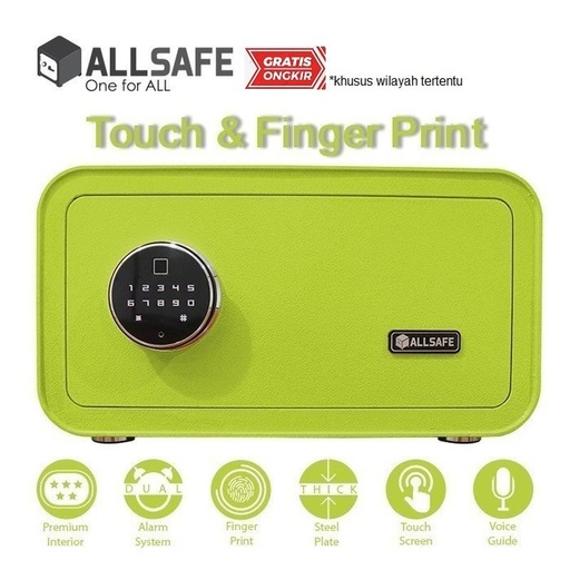 [EZR.2900087] Brankas ALLSAFE AS-ES 23 TOUCH - Green