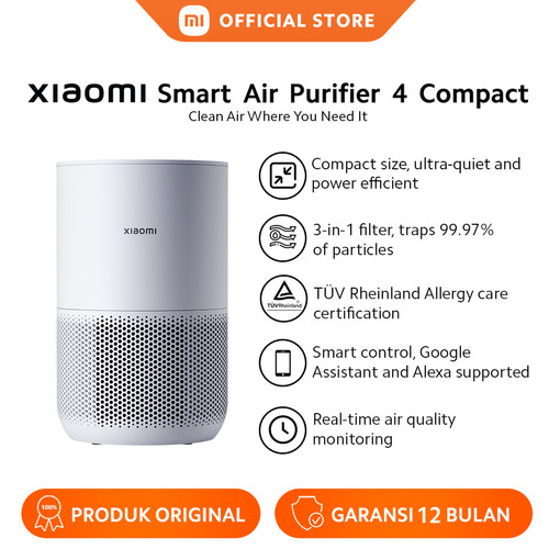 [EZO.3200155] XIAOMI OFFICIAL Xiaomi Smart Air Purifier 4 Compact