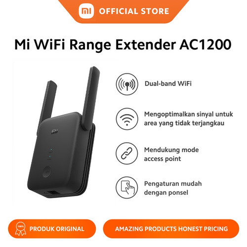 [EZO.3200166] Xiaomi Official Mi WiFi Range Extender AC1200 High Speed