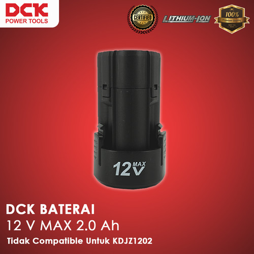[EZM.8300024] DCK Battery / Baterai 12V Max 2.0 Ah