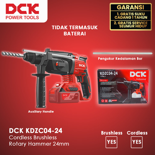 [EZM.8300027] DCK KDZC04-24EM Cordless Brushless Rotary Hammer 24mm
