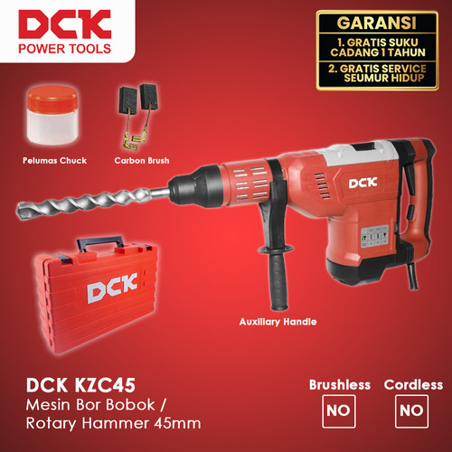 [EZM.8300036] DCK KZC45 Mesin Bor Bobok / Rotary Hammer 45mm