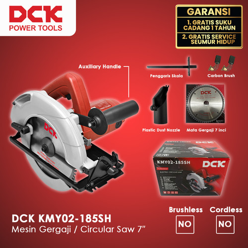 [EZM.8300077] DCK KMY02-185SH Mesin Gergaji / Circular Saw 7"