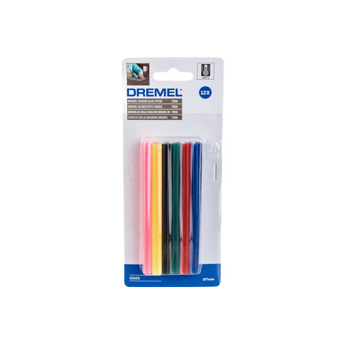[EZM.8400027] DREMEL Multicolor 7mm Low Temperature Glue Stick (12 pcs)