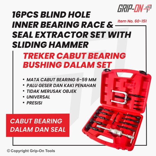 [EZM.8500085] Grip-On Blind Hole Inner Bearing Cabut Bearing Bushing Dalam 6-59mm