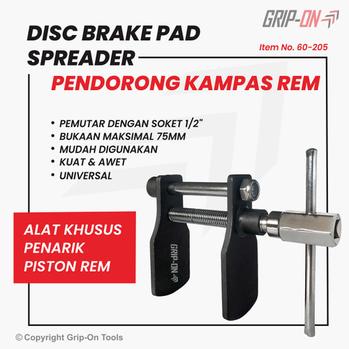 [EZM.8500091] Grip-On Disc Brake Pad Spreader Pendorong Kampas / Penarik Piston Rem
