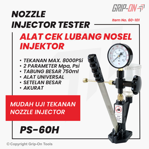 [EZM.8500140] GRIP-ON NOZZLE INJECTOR TESTER PS-60H ALAT UJI INJEKTOR NOSEL PS60H