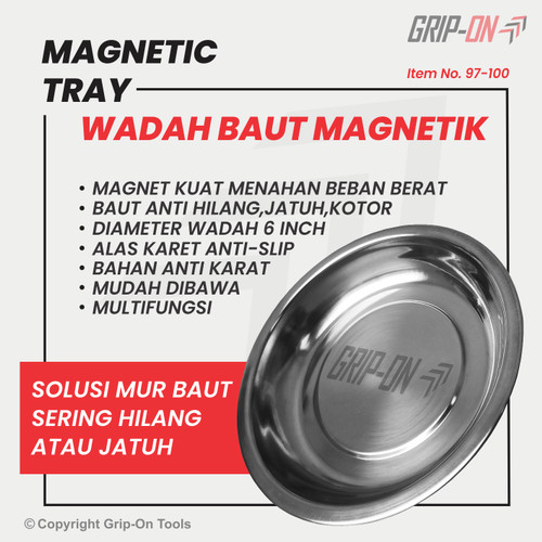 [EZM.8500169] GRIP-ON MAGNETIC TRAY - WADAH TEMPAT NAMPAN MUR BAUT SEKRUP BER MAGNET