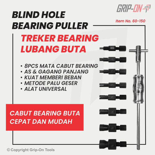 [EZM.8500232] GRIP-ON BLIND HOLE BEARING PULLER SET ALAT LEPAS CABUT BEARING DALAM