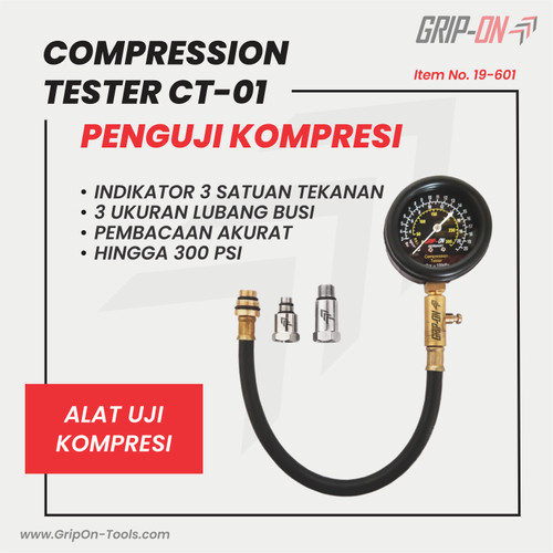 [EZM.8500244] GRIP-ON COMPRESSION TESTER CT-01 ALAT UKUR TEKANAN TEST KOMPRESI