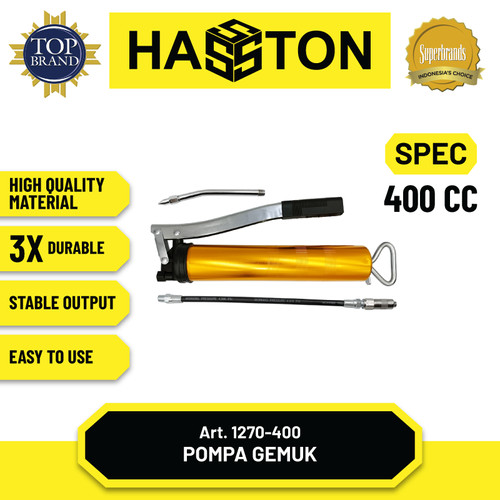 [EZM.1190049] Hasston Grease Gun 400 CC / Pistol Gemuk Manual (1270-400)