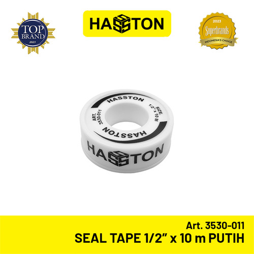 [EZM.1190554] Hasston Seal Tape 1/2” x 10 m Putih / Seltip Pipa (3530-011)