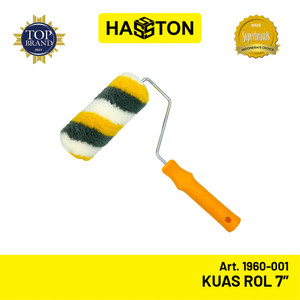 [EZM.1190555] Hasston Kuas Rol Gagang Pendek 3 Warna 7" / Kuas Cat Tembok (1960-001)