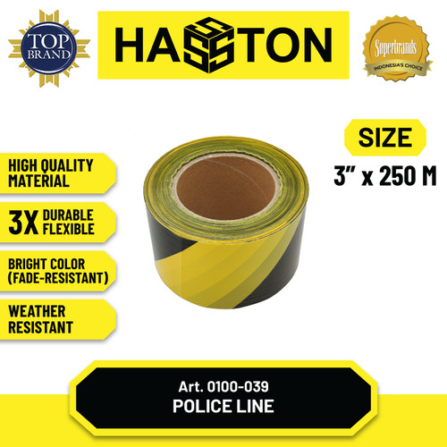 [EZM.1190063] Hasston Garis Polisi 3" x 250m / Police Line (0100-039)