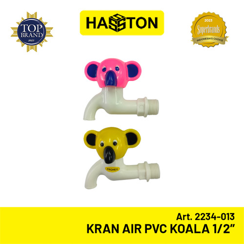 [EZM.1190583] Hasston Kran Air PVC Kepala Koala 1/2'' / Keran Plastik (2234-013)