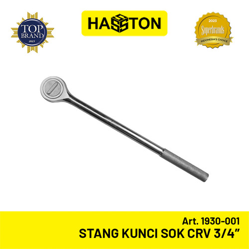 [EZM.1190592] Hasston Stang Kunci Sok CRV 3/4" / Rachet Handle (1930-001)